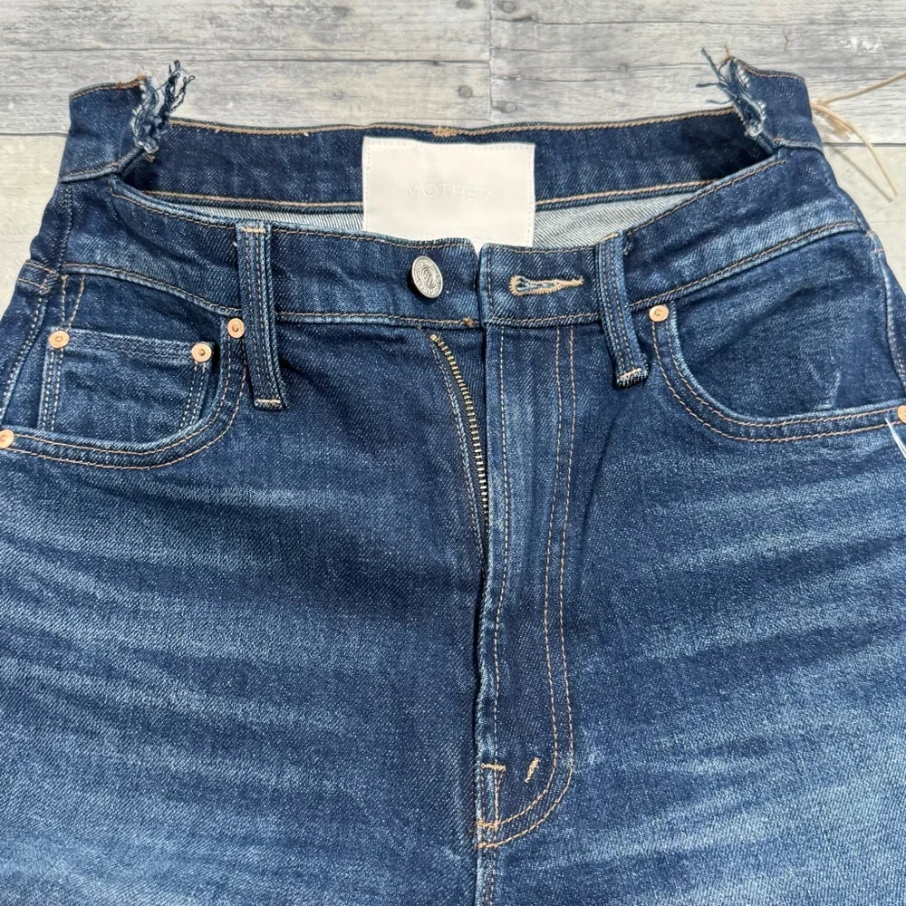 MOTHER High Waisted Rider Shift Sneak Jeans - Digital Underground - Sz - 25